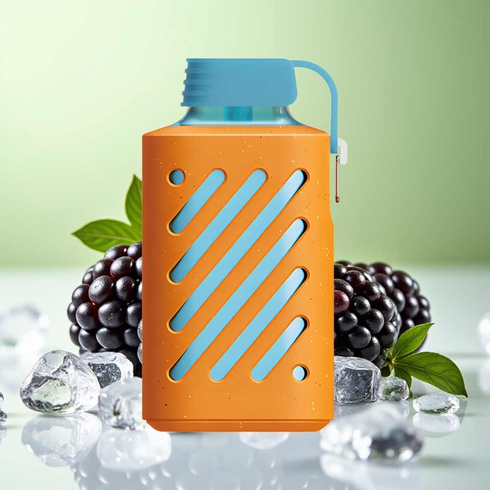 VOZOL GEAR 10000 فايب قابل للتصريف توت أسود مثلج مع سعة سائل 20 مل وبطارية 500mAh