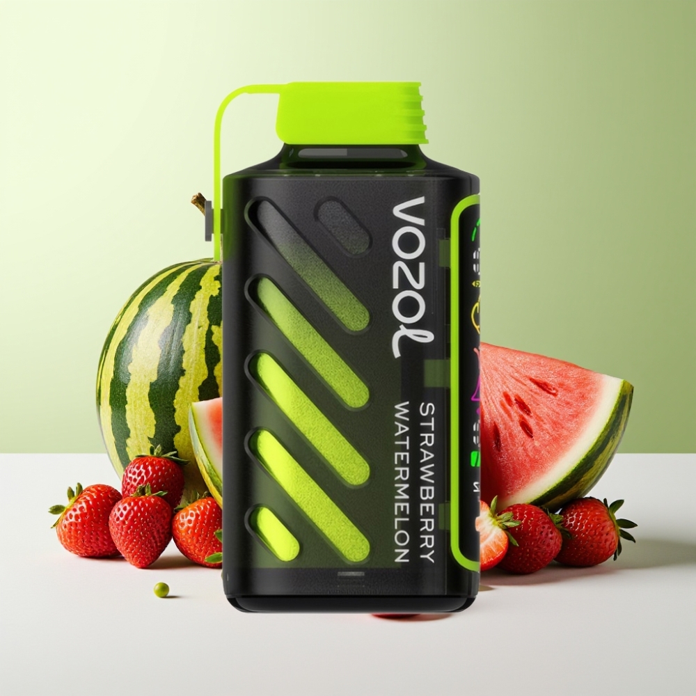 VOZOL Gear Power 20000 Puffs جهاز تبخير Strawberry Watermelon بشاشة كاملة