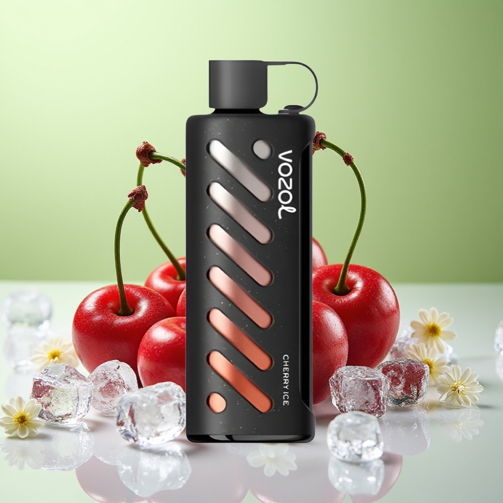 VOZOL Gear Shisha 25000 نَفخة جهاز تبخير بالنكهة الكرز الجليدي مع بطارية 1000mAh