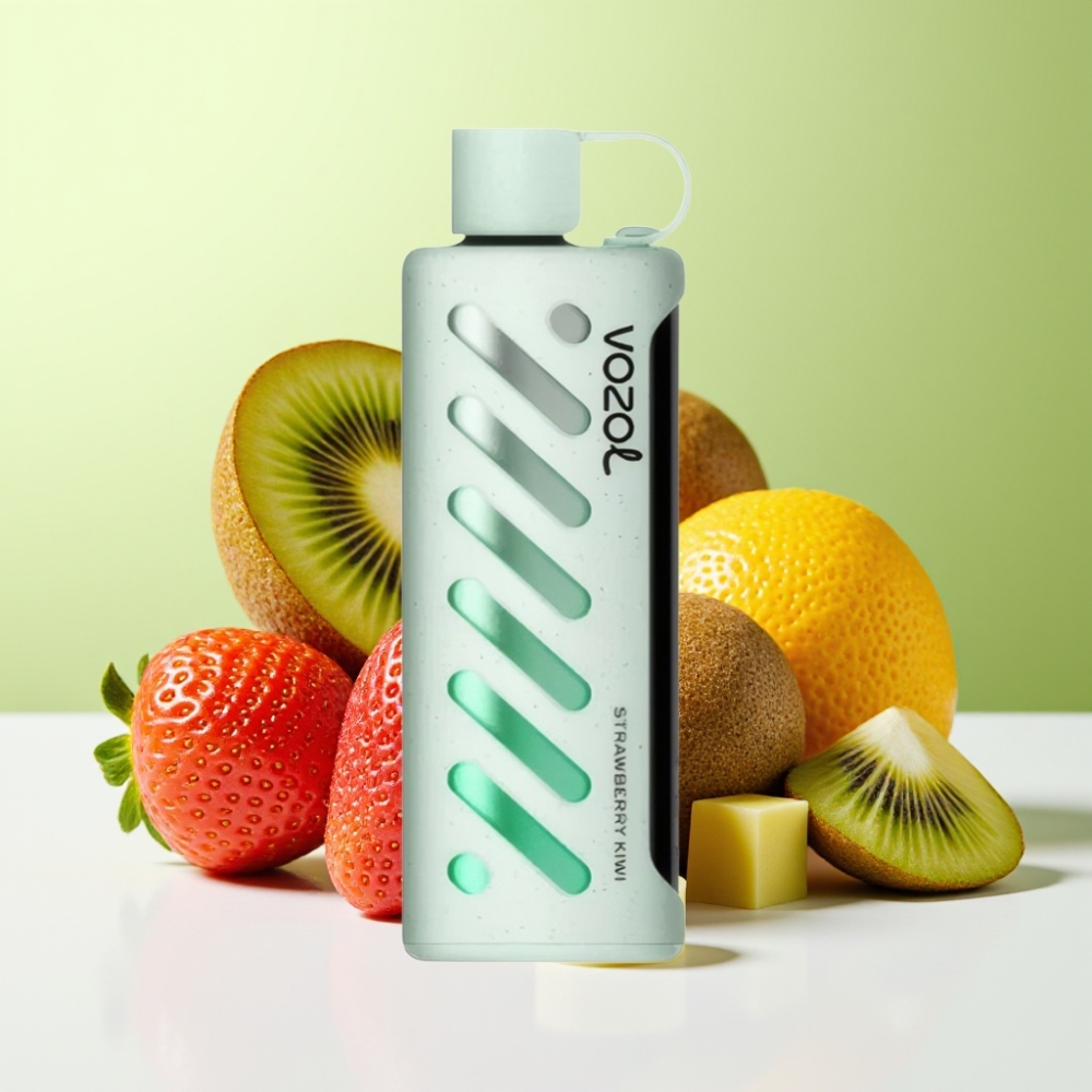 VOZOL Gear Shisha 25000 نَفخة فراولة كيوي مع بطارية 1000mAh و نيكوتين 5mg/ml