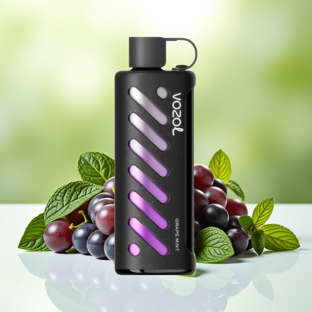 VOZOL Gear Shisha 25000 نفخة جهاز تبخير بنكهة العنب والنعناع