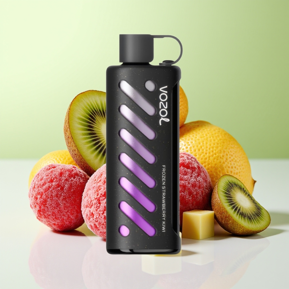 VOZOL Gear Shisha 25000 نفخة فراولة كيوي مجمدة بنكهة 30 طعم وتقنية S.i.L.C
