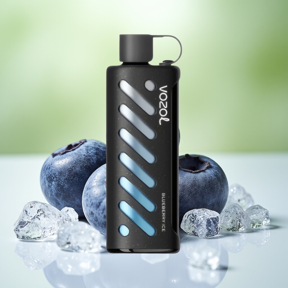 VOZOL Gear Shisha 25000 نفخة جهاز تبخير بالنيكوتين 5ملغ/مل بنكهة التوت الأزرق المثلج