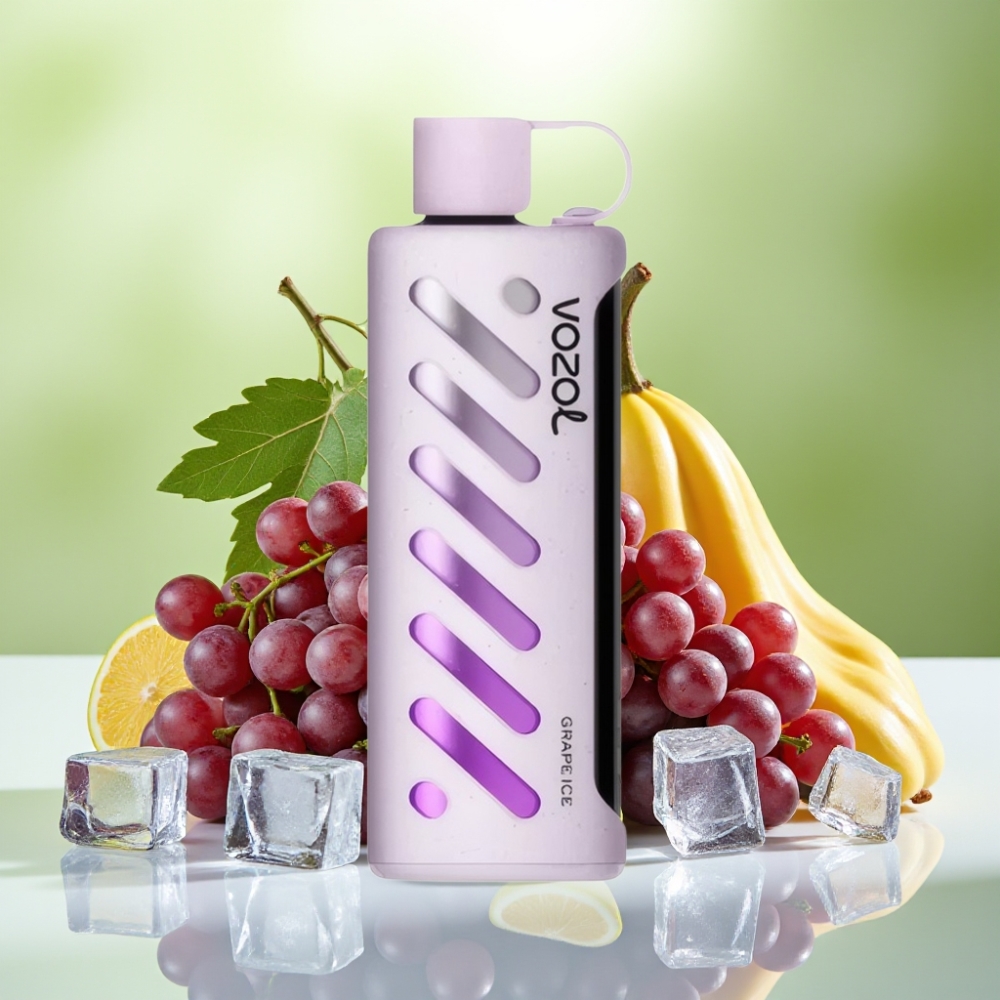 Vozol Gear Shisha 25000 نفخة جهاز تبخير جراب آيس بالعنب ونكهات: 30 نكهة لذيذة