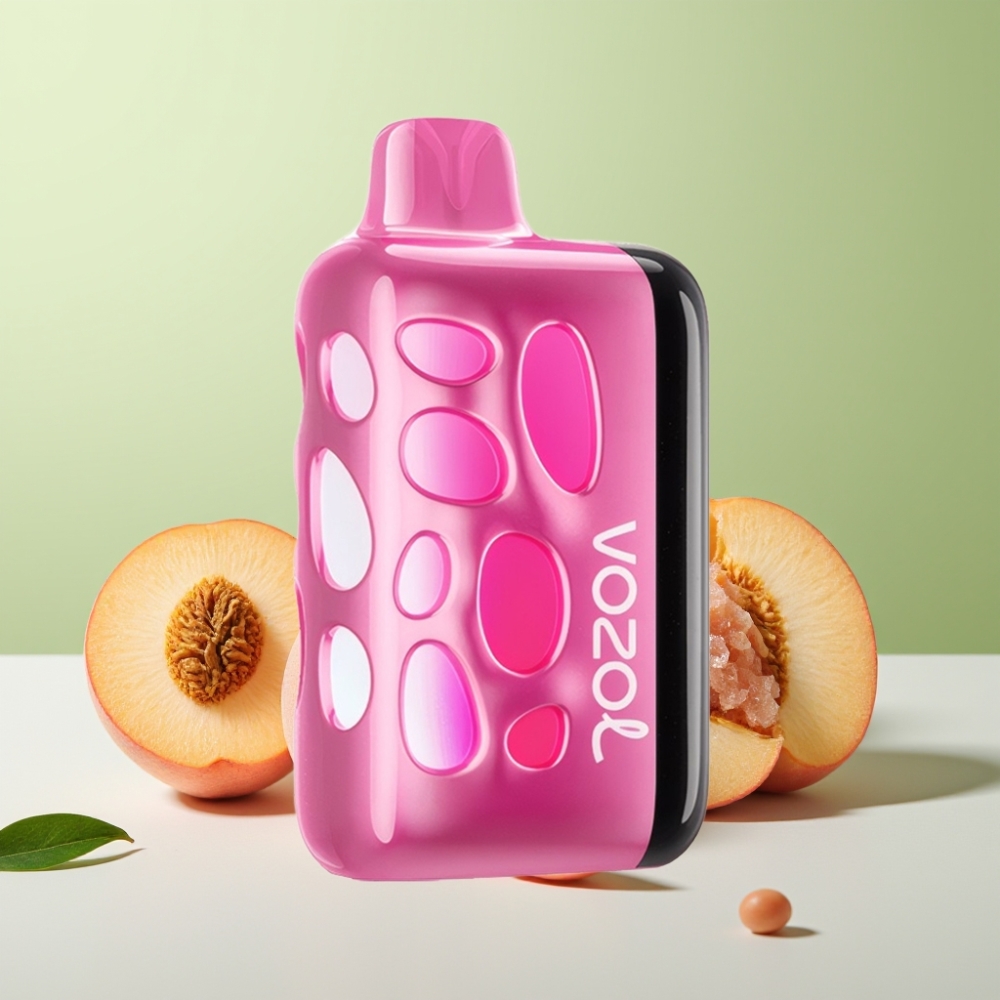 VOZOL RAVE 40000 فايب خوخ مثلج مع شحن 80% في 20 دقيقة