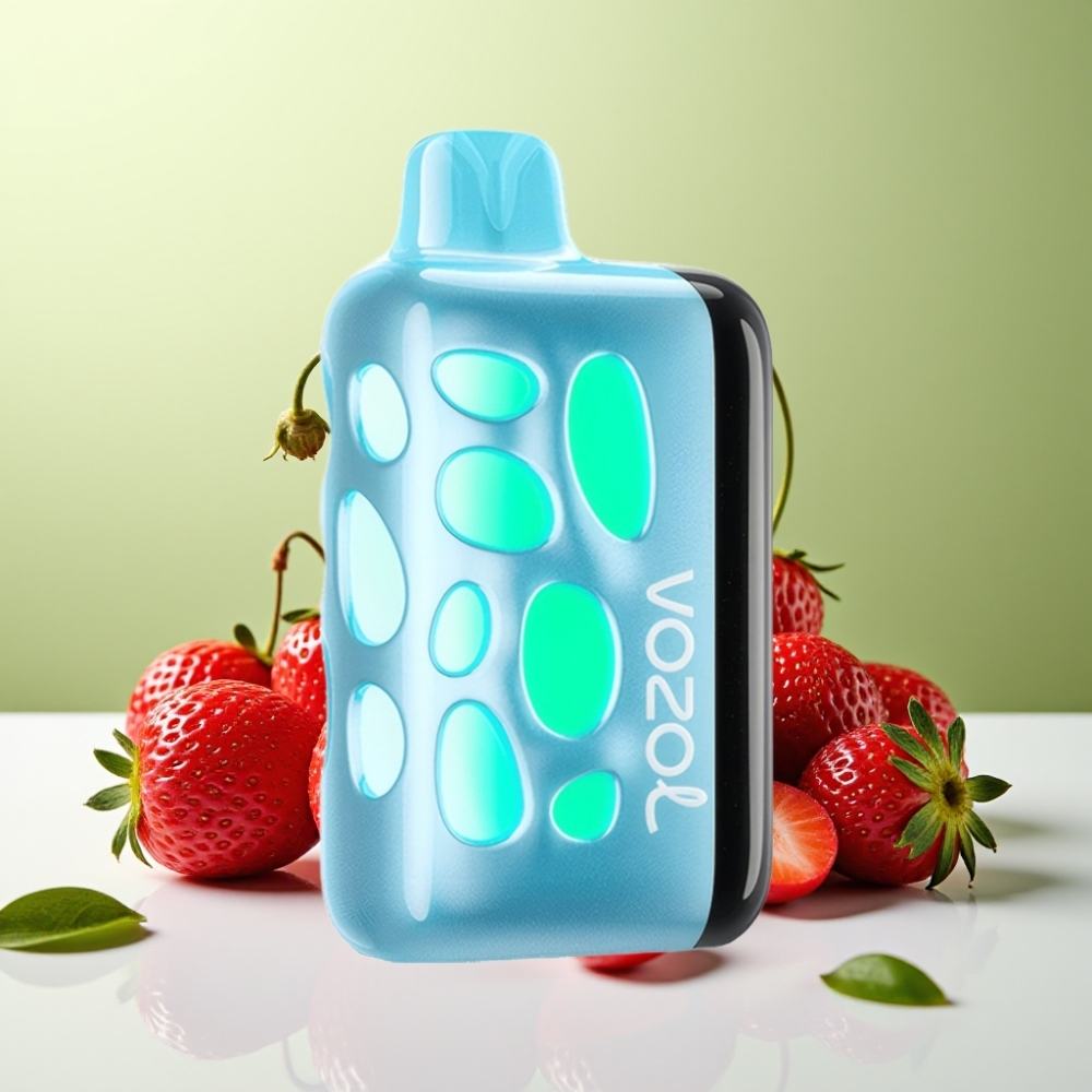 VOZOL RAVE 40000 فوابل فايب كرزي فراولة مع شحن 80% في 20 دقيقة