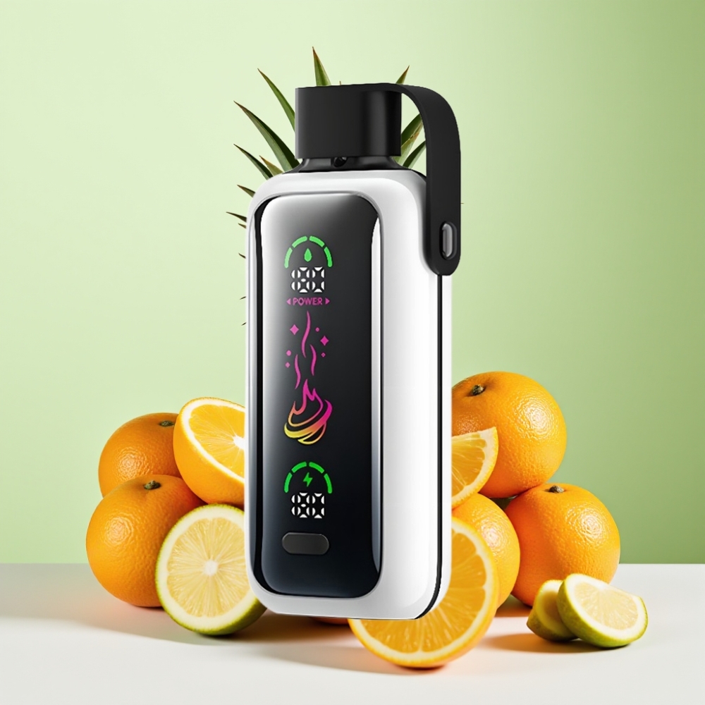 VOZOL Star 20000 Puffs برتقال أناناس ليتشي شاشة مرآة HD 2.2 بوصة