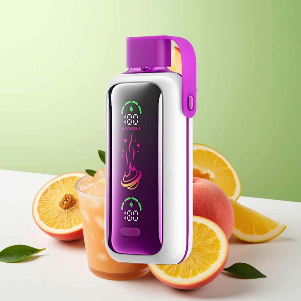 VOZOL Star 20000 Puffs عصير خوخ مثلج شاشة HD 2.2 بوصة