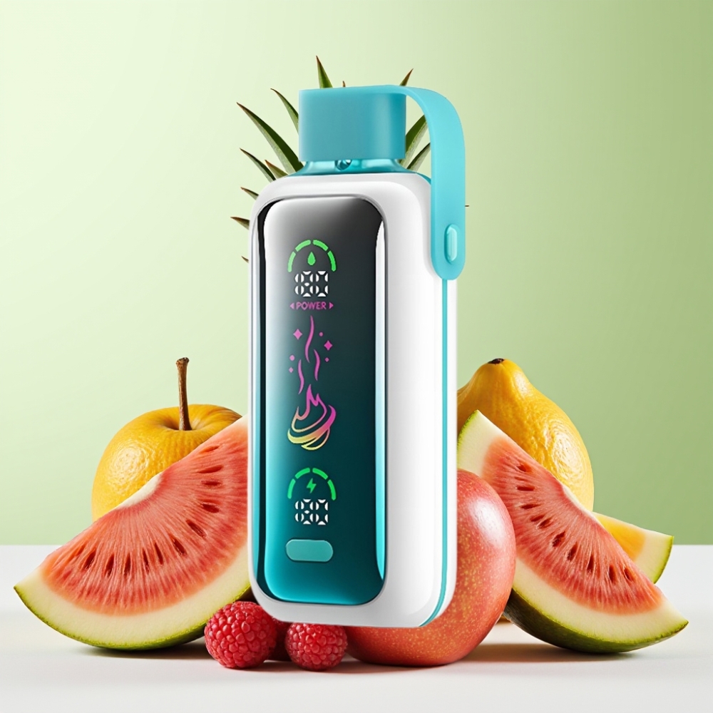VOZOL Star 20000 Puffs شيشة إلكترونية بنكهة التوت والتفاح والبطيخ والأناناس مع شاشة HD 2.2 بوصة