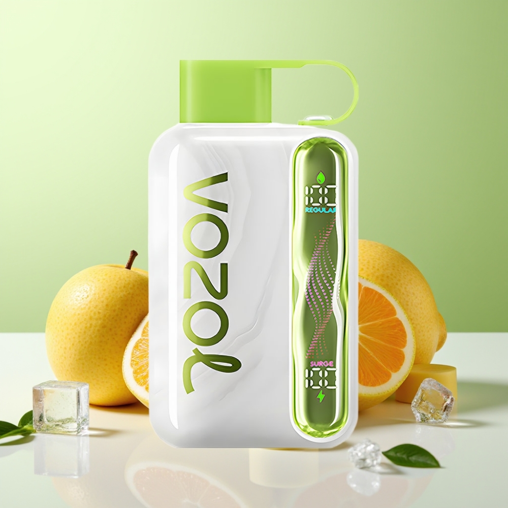VOZOL STAR 40000 نفخة تبخير نكهة التفاح الحامض والثلج بسعة بطارية 1000mAh