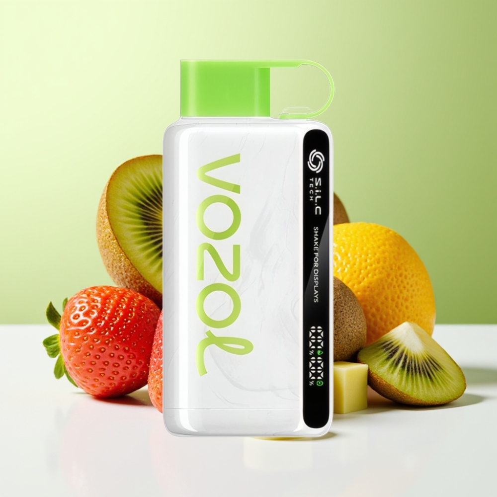 VOZOL STAR 9000/12000 بخاخ قابل للتخلص منه فراولة كيوي مع شاشة اهتزاز وشحن سريع