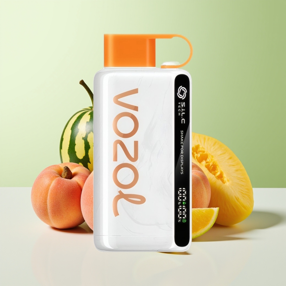 VOZOL STAR 9000/12000 فايب خوخ مانجو بطيخ مع شاشة اهتزاز وشحن أسرع 30٪
