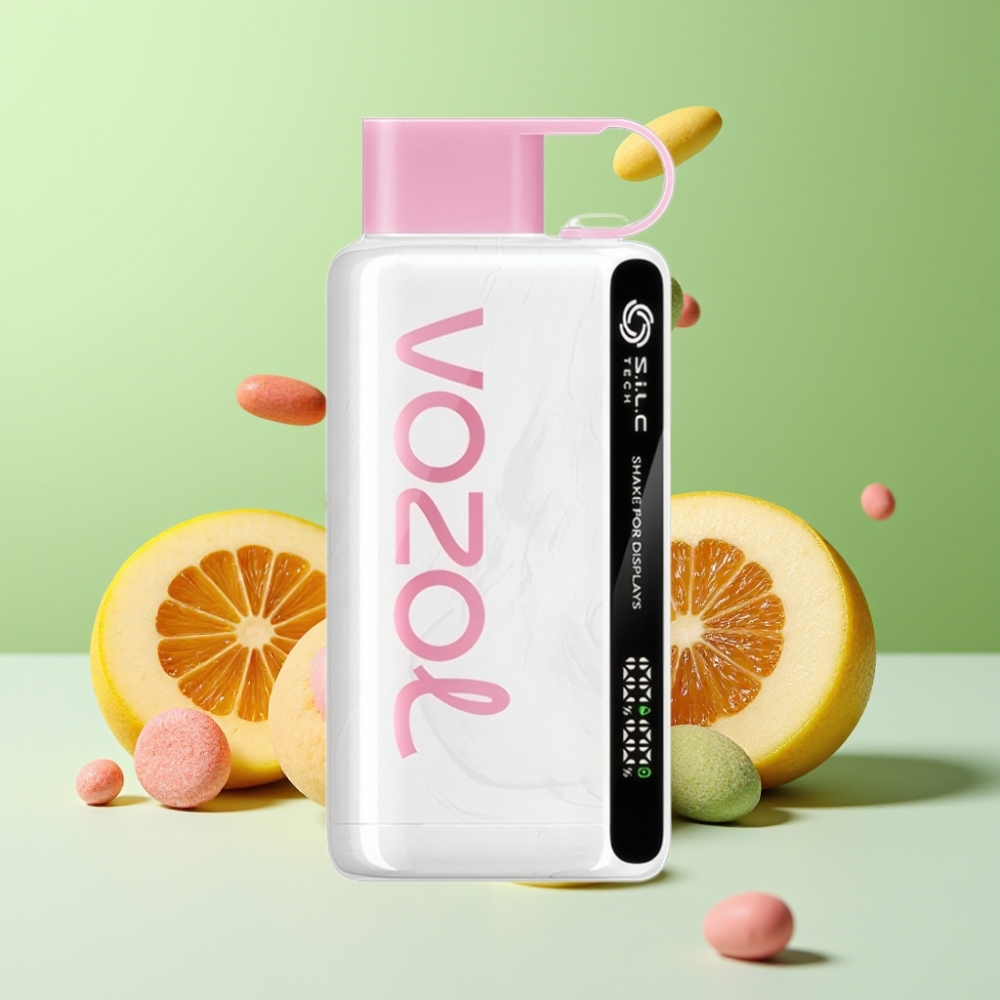 VOZOL STAR 9000/12000 السيجارة الإلكترونية القابلة للتصريف بنكهة كريم سايفرز مع شاشة اهتزاز وتقنية S.i.L.C